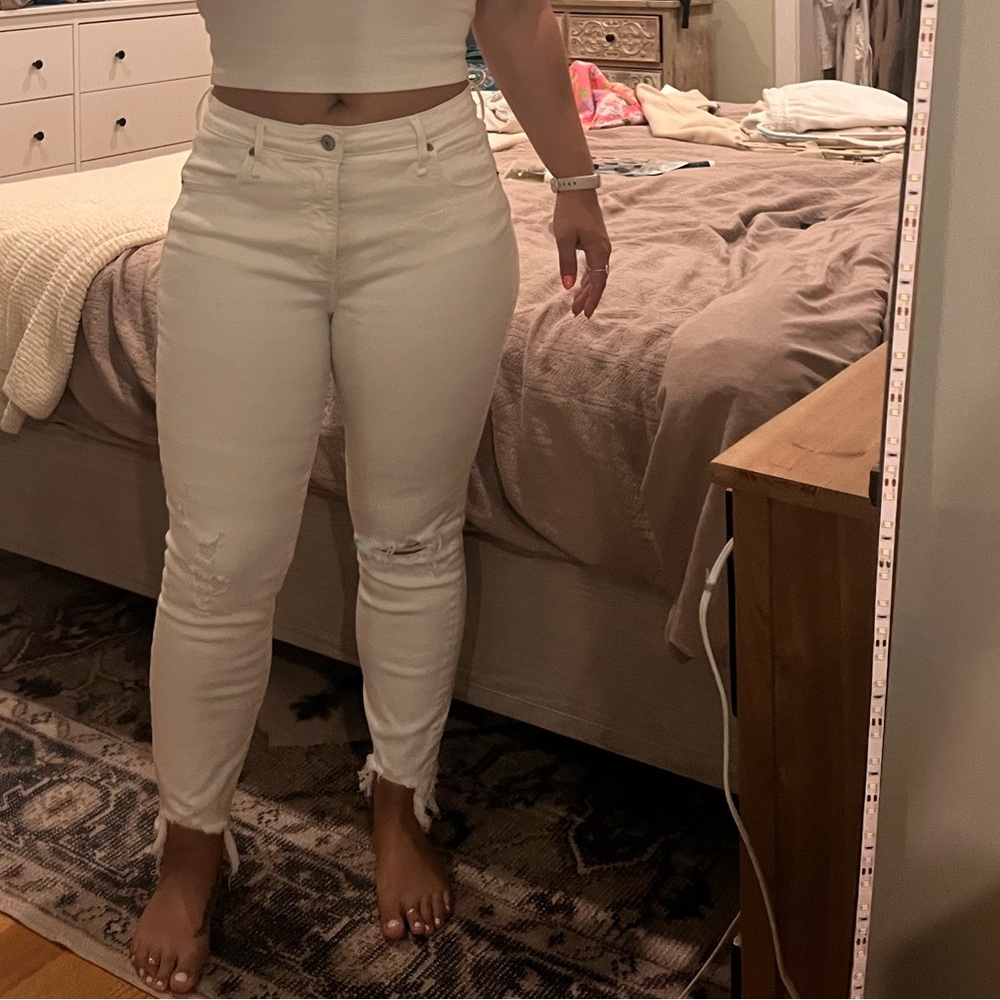 Abercrombie Super Skinny High Rise Ankle Jeans